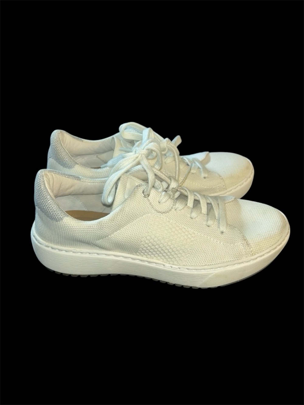 Sofft Waylyn Women’s White Knit Lace-Up Sneakers - Picture 3 of 8
